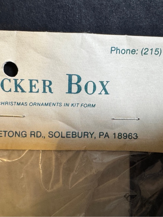The Cracker Box Green Christmas Ornament with Tassel